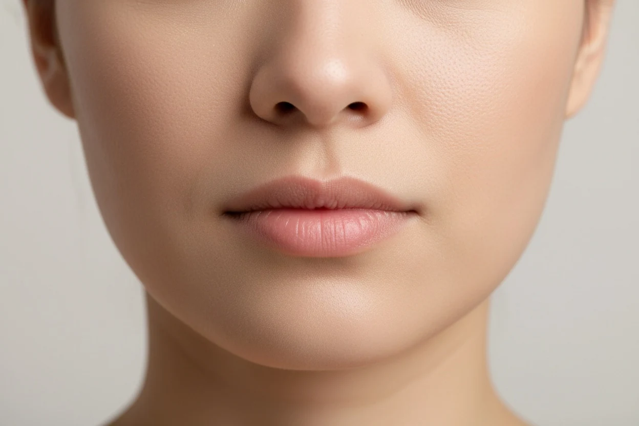 The same region under flat frontal light — with the shadow removed, what is left is structure