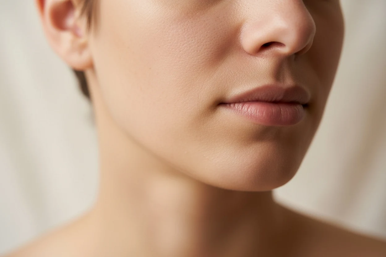 Skin texture in even light — in several studies skin outperformed geometry in how faces were rated