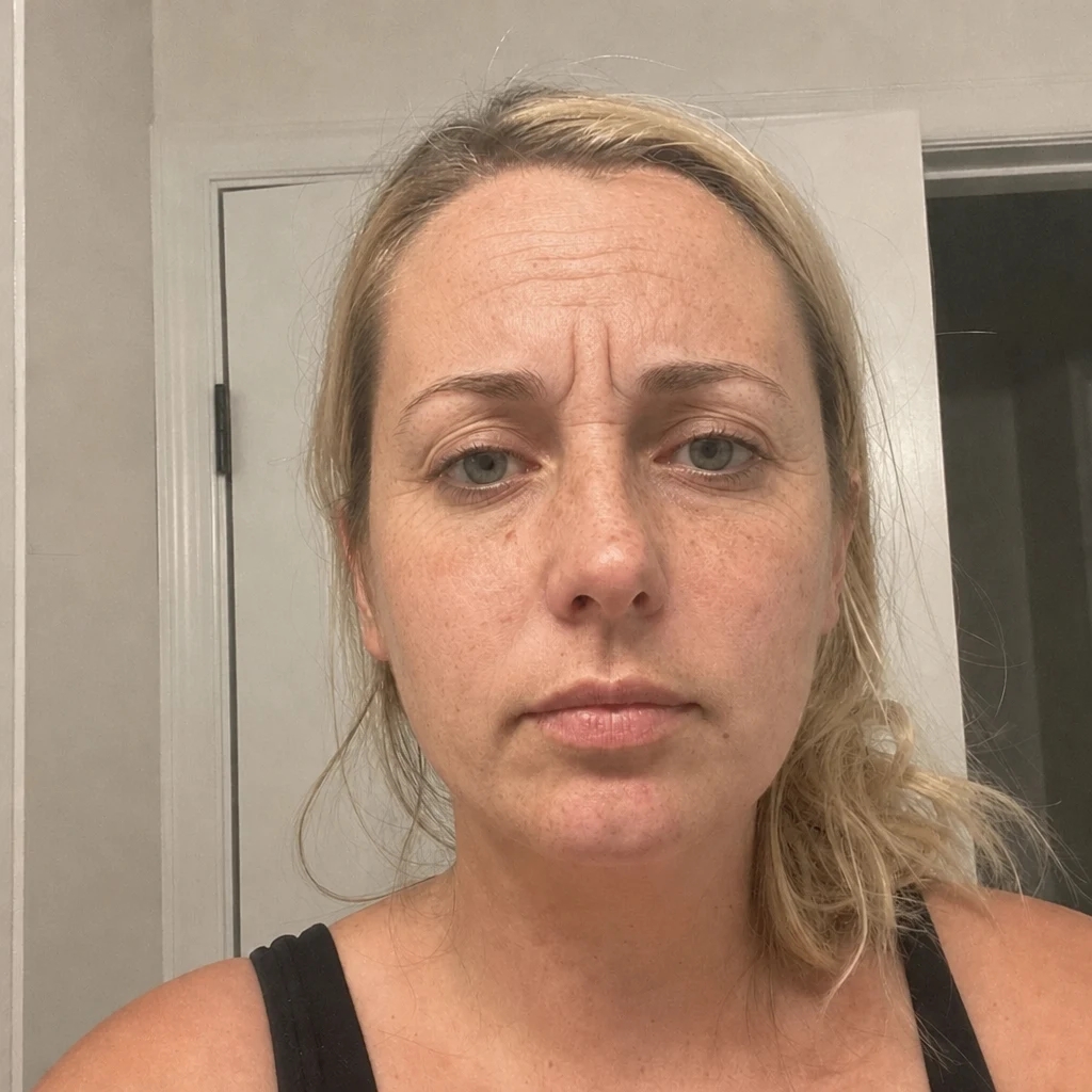 Botox simulation, before
