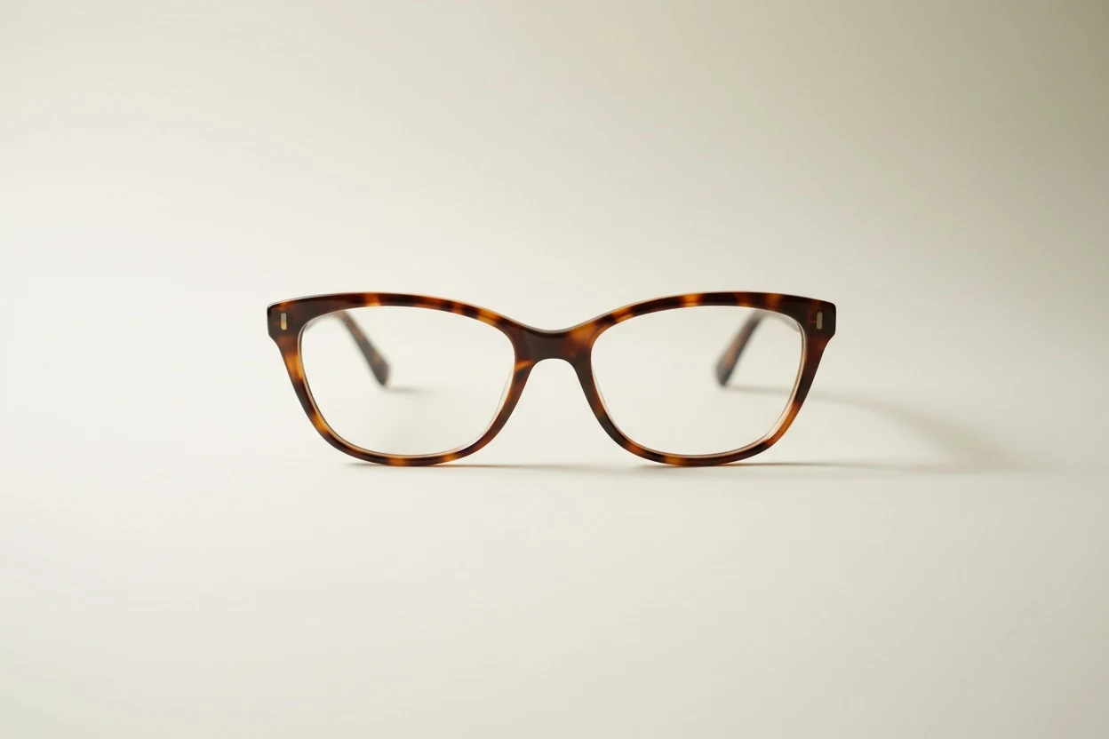 Cat-eye frames — outer top corners swept upward